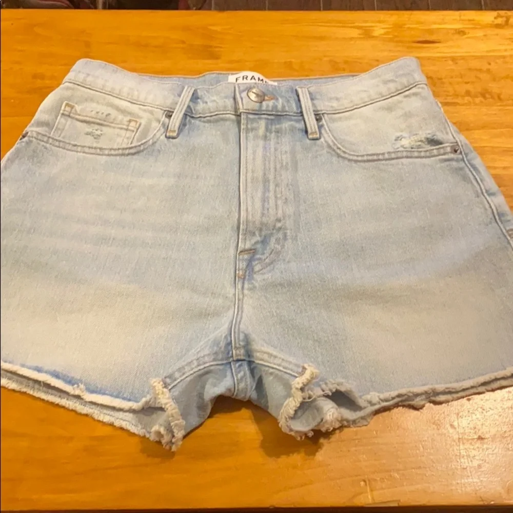 FRAME Denim Distressed Le Vintage Jean Short